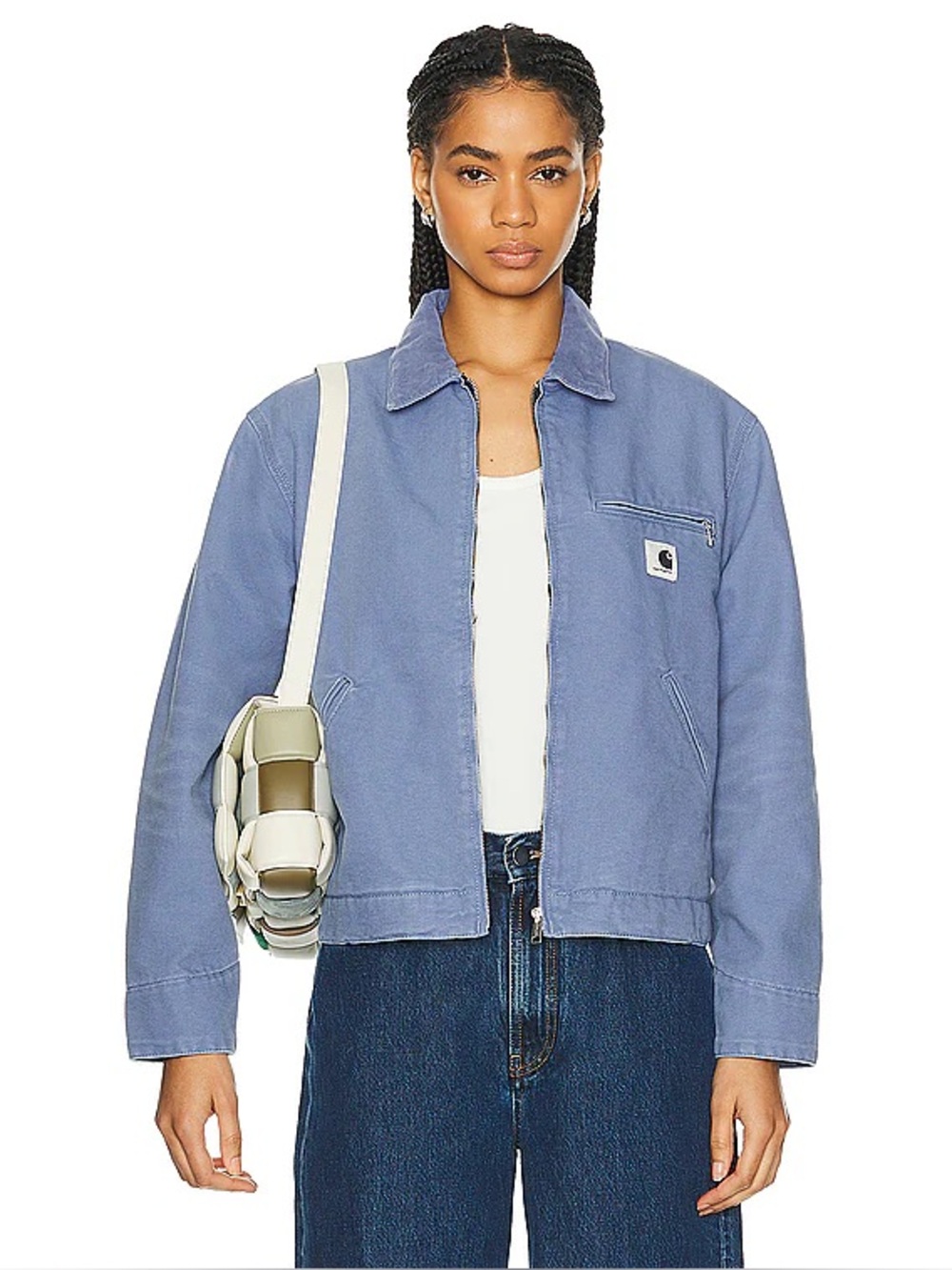 Carhartt WIP OG Detroit Jacket in Dusty Blue size XS never worn